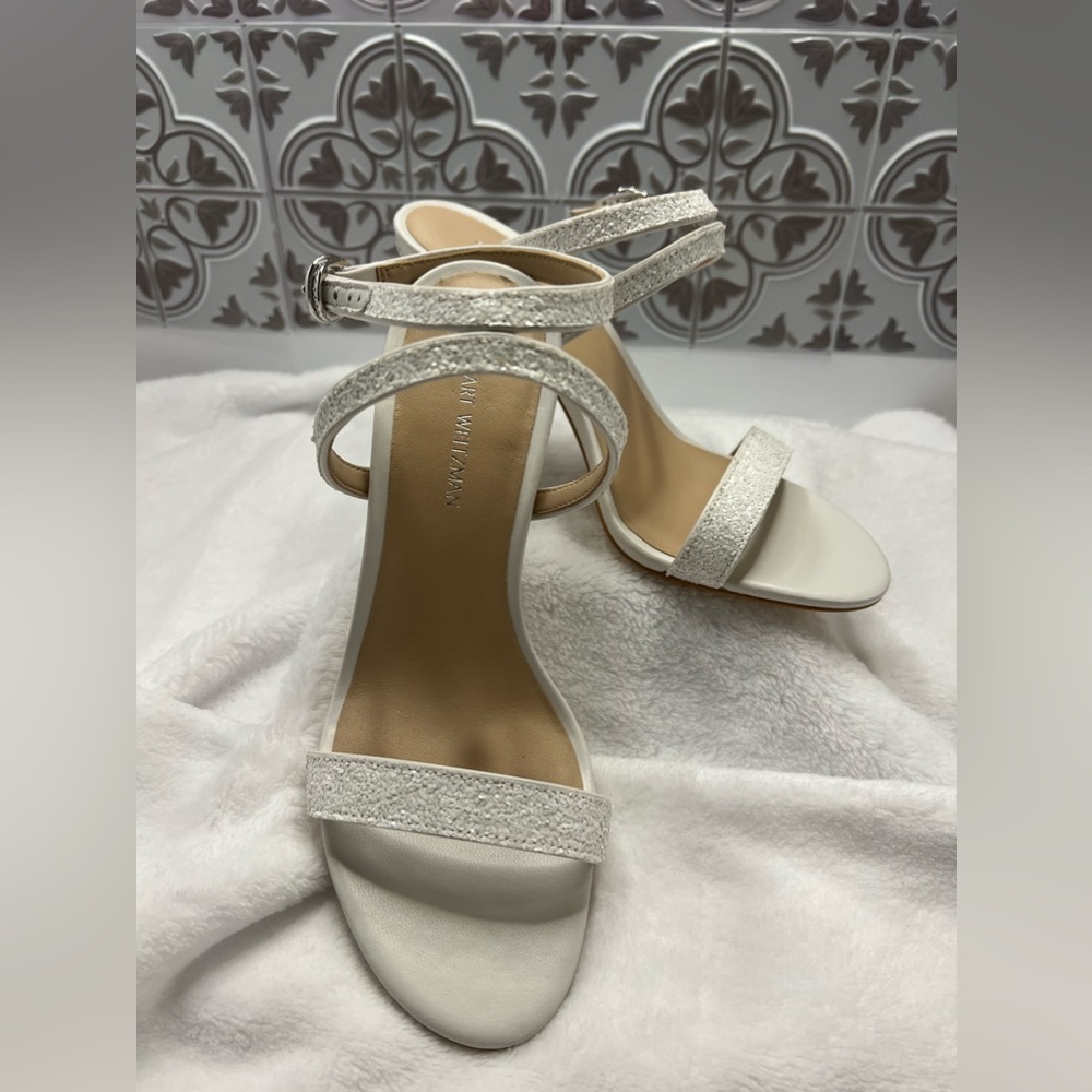 Stuart Weitzman Crystal Glitter Sandal